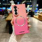 Soft Liquid Silicone Gradient Magnetic Case for Samsung Galaxy Z Fold 7 6 5 4 Zfold3 Case For Magsafe Charging Shockproof Cover