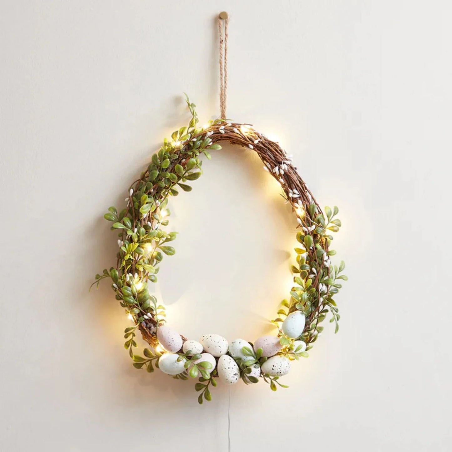 Easter Garland Creative Easter Egg Element Wreath Window Door Garden Gate Decorative Hanging Holiday Party Decor Door Sign