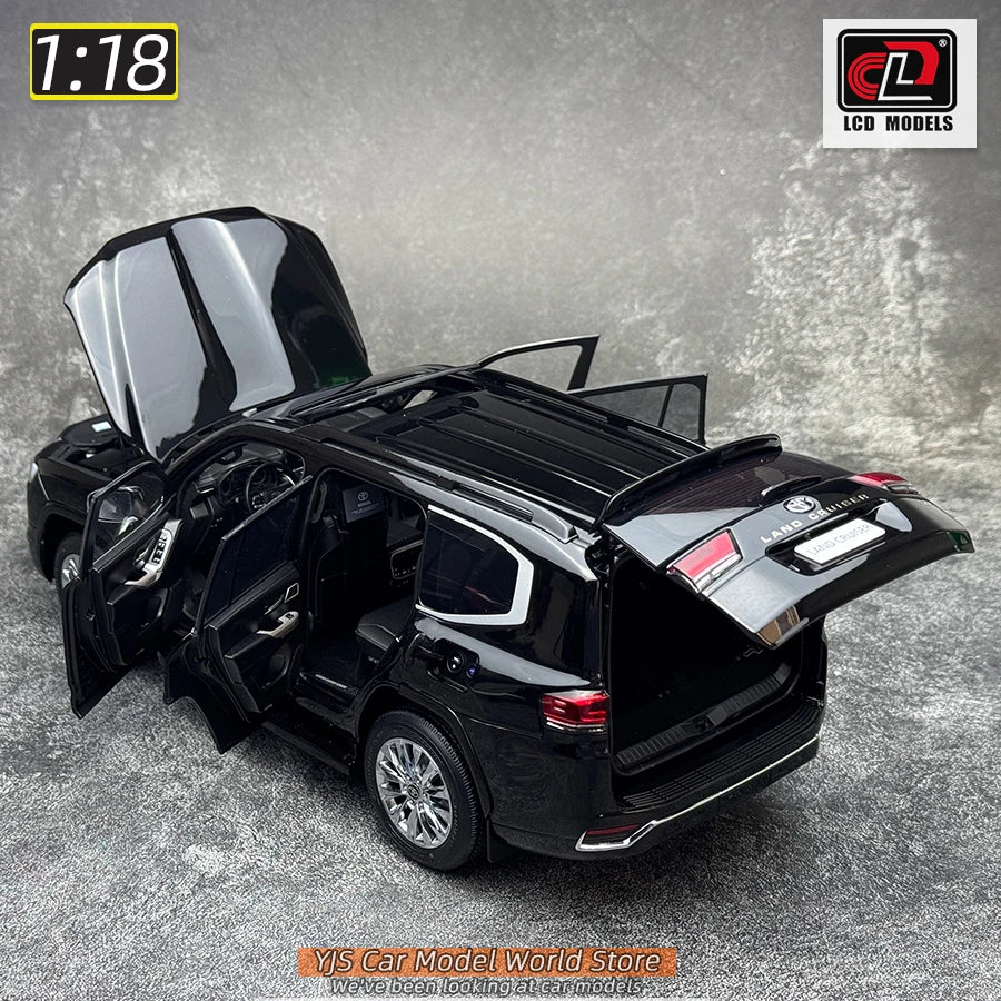 LCD Diecast model 1/18 scale Land Cruiser LC300 ZX SUV Metal car model Static display collection holiday gifts