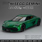 Koenigsegg Gemera 1:24 Car Alloy Diecast Model Collect Hobby Model Ornaments Gift For Friend Pull Back Toy New Style Sports Car