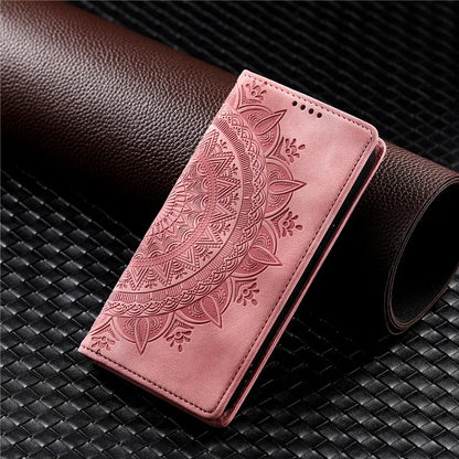 Wallet Luxury Phone Case For Xiaomi Redmi 9A 9C NFC Note 9S 9 Pro Max Redmi9 Power 9T Leather Magnetic Flip Cover Totems Coque
