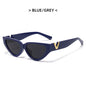 INS Cat Eye Sunglasses Women 2026 Fashion Triangle Vintage Sun Glasses Female Brand Designer Retro Glasses Shades Oculos De Sol