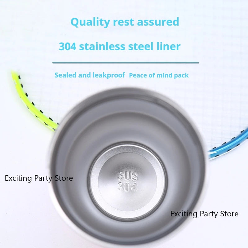 Thermal Water Bottle With Straw Outdoor Sport Coffee Cup Car Insulated Cup Tumbler Vacuum Flask Travel Thermal Mug 20oz/30oz