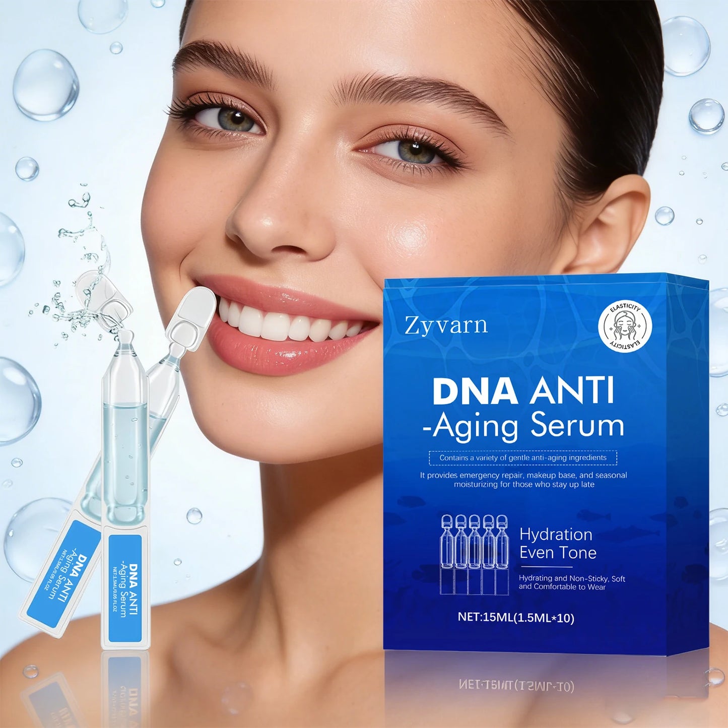 Anti Aging Serum DNA Sodium Face Essence for Hydrating Firming Lifting Improve Skin Elasticity Anti Sagging Smoothing Skin Care