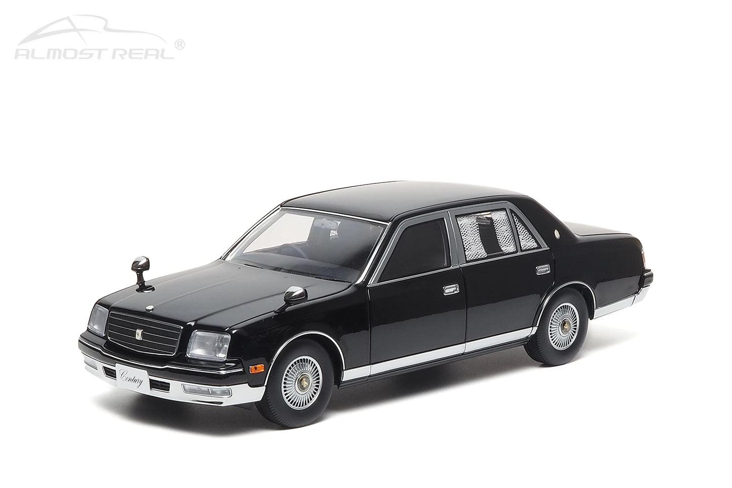 Almost Real Car model 1/18 Toyota Century alloy full open model 1997 black Static collection Collect Holiday gift