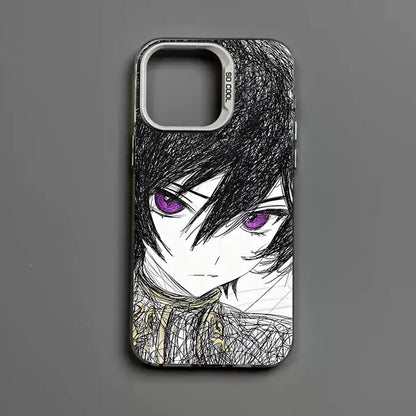 luxury comic Code Geass Phone Case For iPhone 17 16 15 14 13 12 11 Pro MAX Matte Shockproof Back Anti Fall Matte Cover