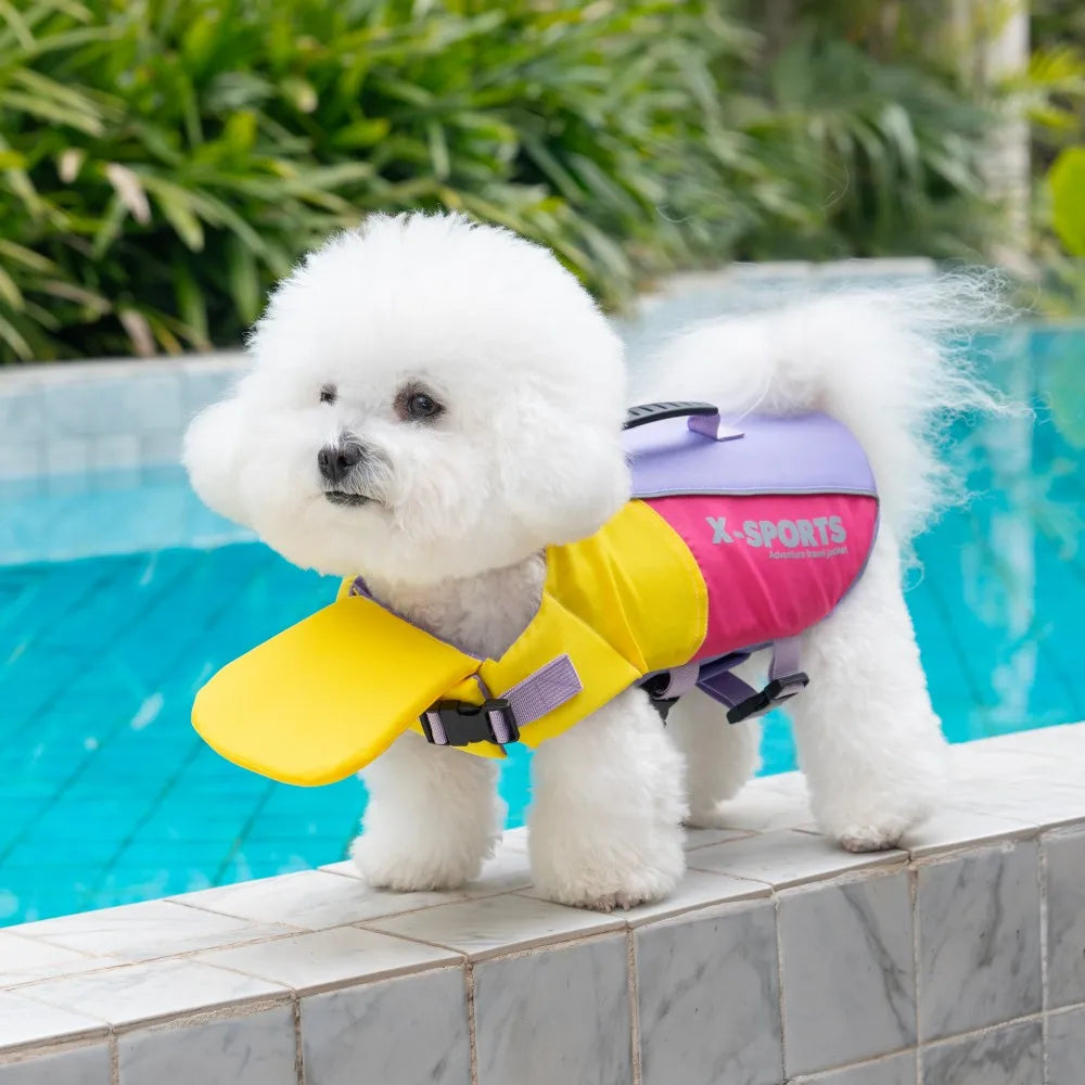 Summer Dog Life Jacket Pet Swimwear Safety Vest Puppy Swimsuits for Small Medium Large Dog