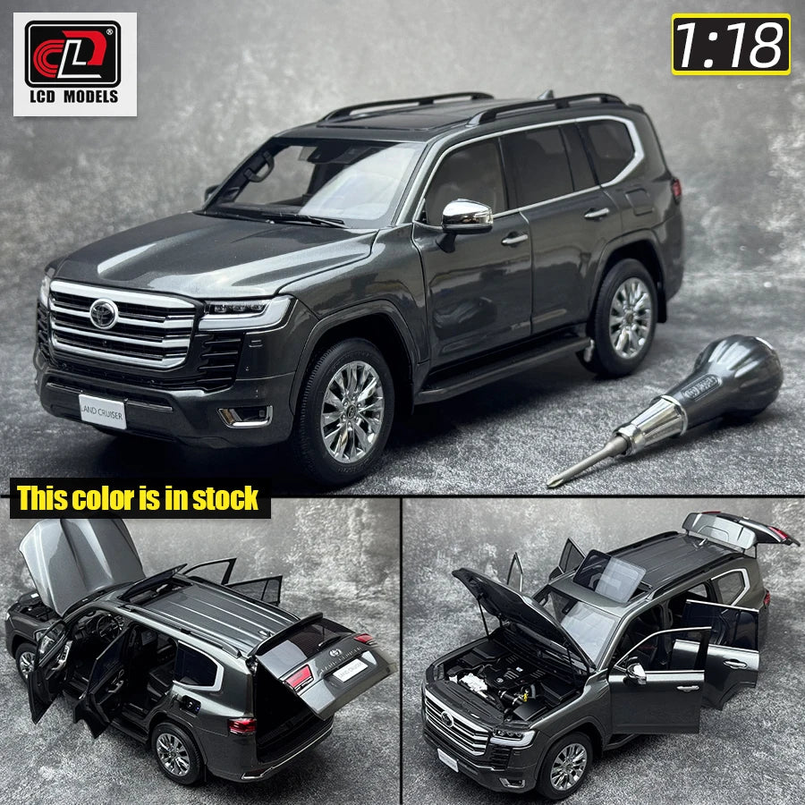 LCD Diecast model 1/18 scale Land Cruiser LC300 ZX SUV Metal car model Static display collection holiday gifts