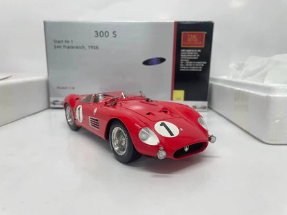 CMC 1:18 300S #1 1958 24h France Simulation Limited Edition All Open Alloy Metal Static Car Model Toy Gift