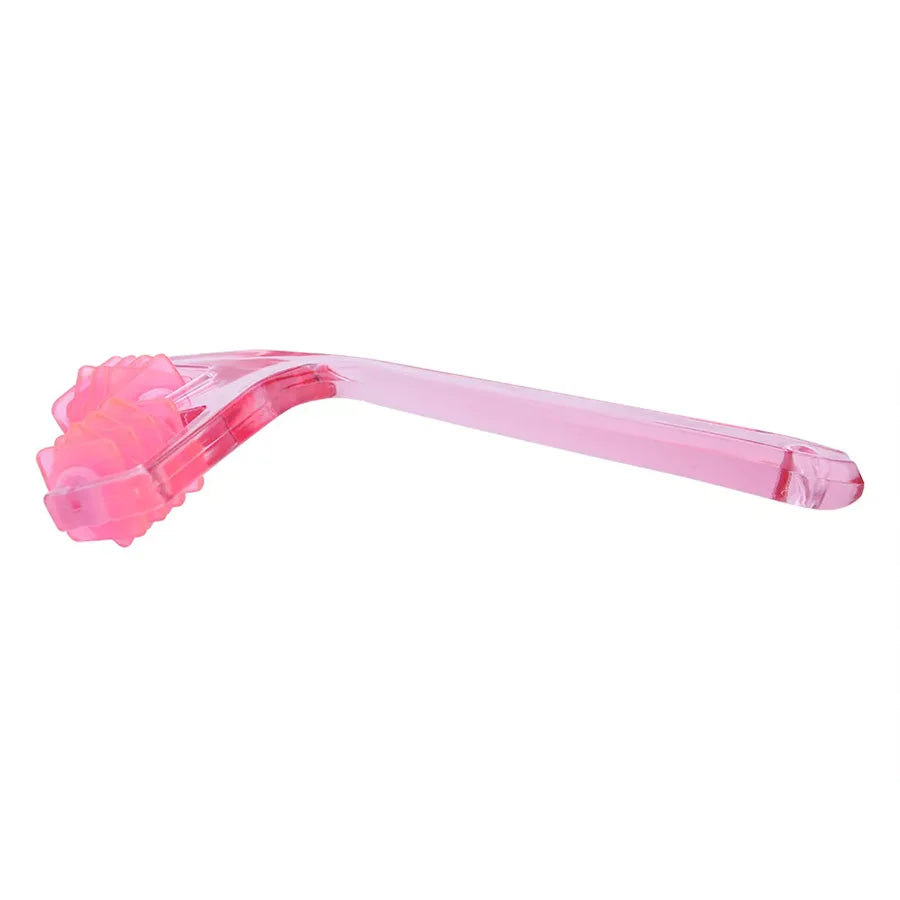 New Pink Roller Massager Facial Massage Face Lifting Body Slimming Muscle Pressure Acupoint Stimulation Body Manual Masssager