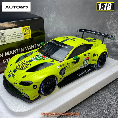 AUTOart 1/18 SCALE Aston Martin Vantage GTE Le Mans Pro 2018 Car model Static collection Furniture for display