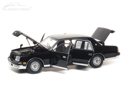 Almost Real Car model 1/18 Toyota Century alloy full open model 1997 black Static collection Collect Holiday gift