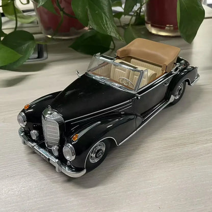 1:18 Benz Convertible Car Model Die-cast Alloy Collection 300 Sc Cabriolet 1957 & Coupe 1955 The Paint Defective