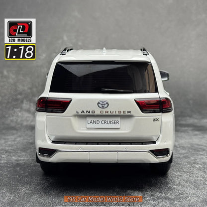 LCD Diecast model 1/18 scale Land Cruiser LC300 ZX SUV Metal car model Static display collection holiday gifts