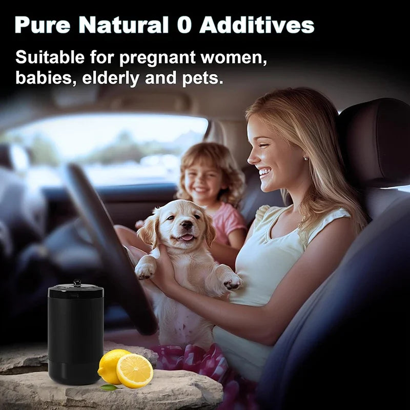 Smart Car Air Aromatherapy Diffuser Fragrance Car Air Fresheners Adjustable Humidifier Essential Oil Diffuser LED Ambient Light