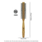 Hair Round Comb Natural Wood Handle Round Barrel Hair Comb For Thin Or Short Hair Men Women Use Anti Static Brush Styling Tools