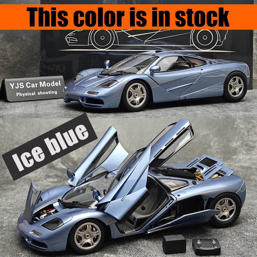 LCD model 1 New 1:18 FOR McLaren F1 XP5 alloy car model sports car static display gift collection for friends