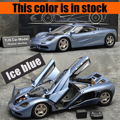 LCD model 1 New 1:18 FOR McLaren F1 XP5 alloy car model sports car static display gift collection for friends
