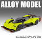 Valkyrie GT-R50 Sports 1:24 Car Model Toy Diecast Alloy Doors Opened Sound Light Supercar Collectible Ornaments Toy Gifts