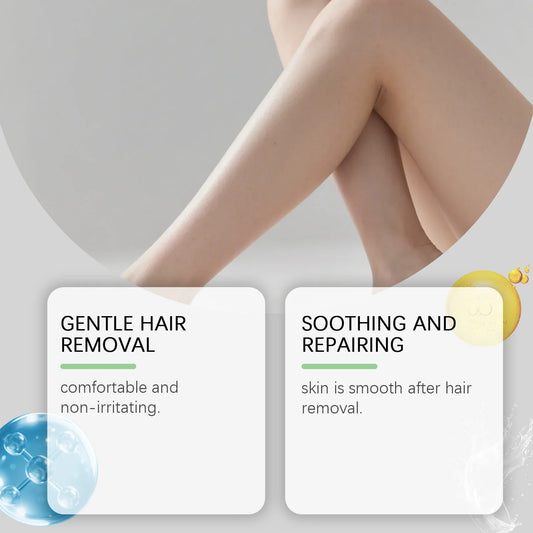 Gentle Soothing Body Hair Removal Cream Inhibit Hair Growth Not Damaging Hair Follicles Smooth Skin Painless Depilatory Lotion
