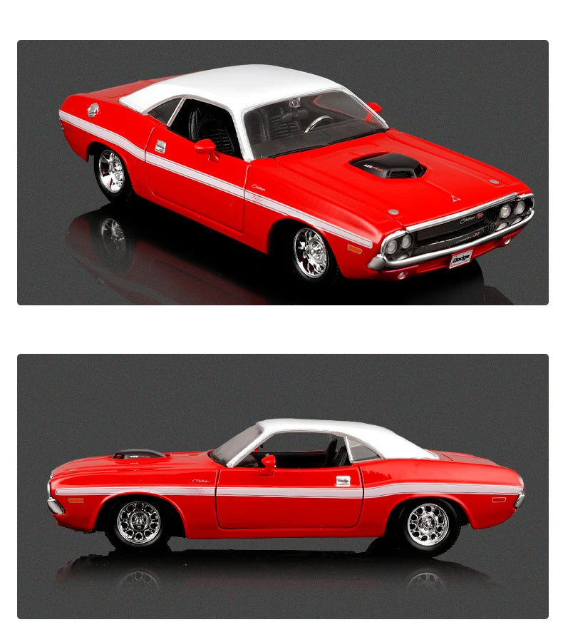 Maisto 1:24 Dodge Challenger R/T Coupe 1970 Alloy Car Diecasts & Toy Vehicles Car Model Miniature Scale Model