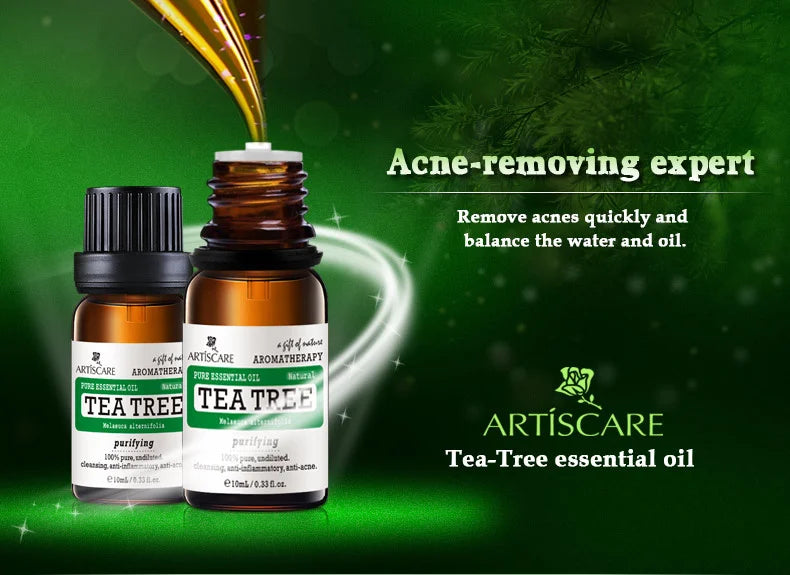 ARTISCARE pure tea tree essential oil 10mL blackhead Oil-control massage oil skin care cosmetics