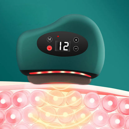 Electric Scraping Instrument Lightweight Heated Muscle Scraping Tool USB Charging Hot Compress Eye Massager Red Light Scraper