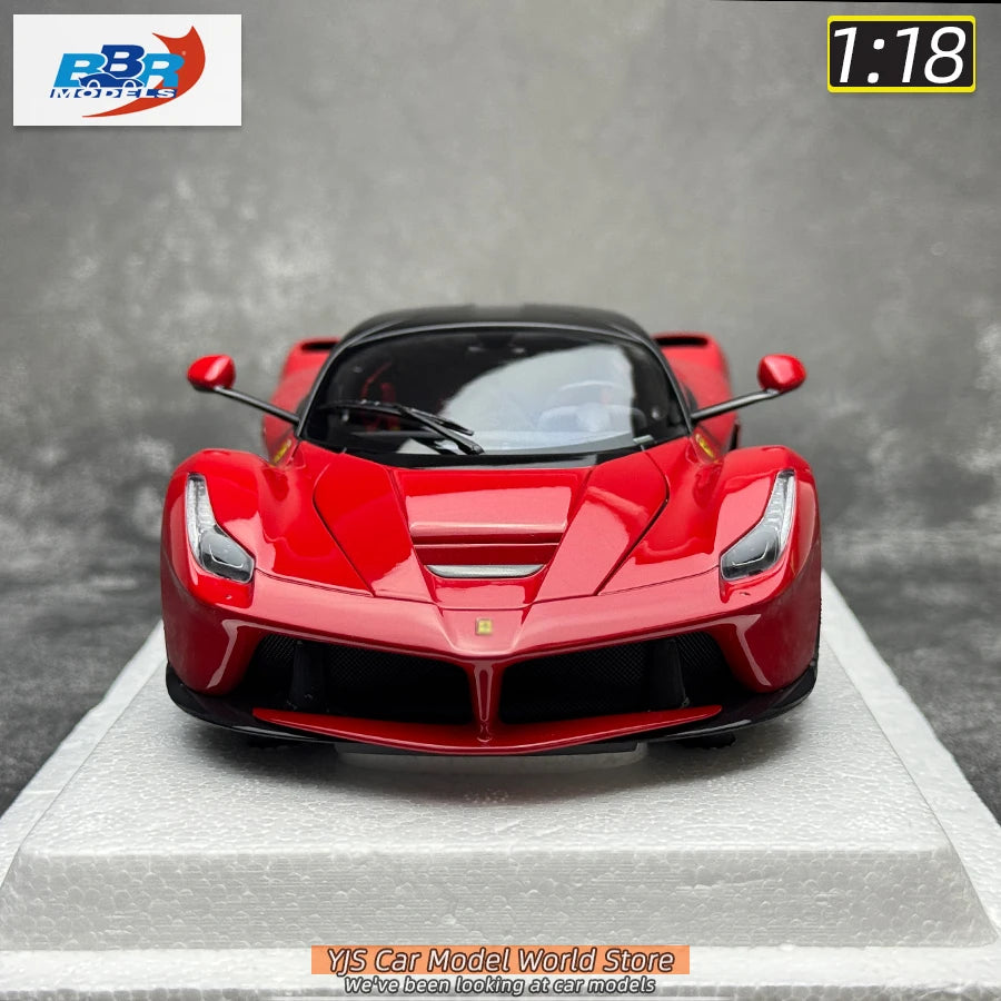 BBR MODELS 1/18 LaFerr sports car red metal static display car model collection Diecast model