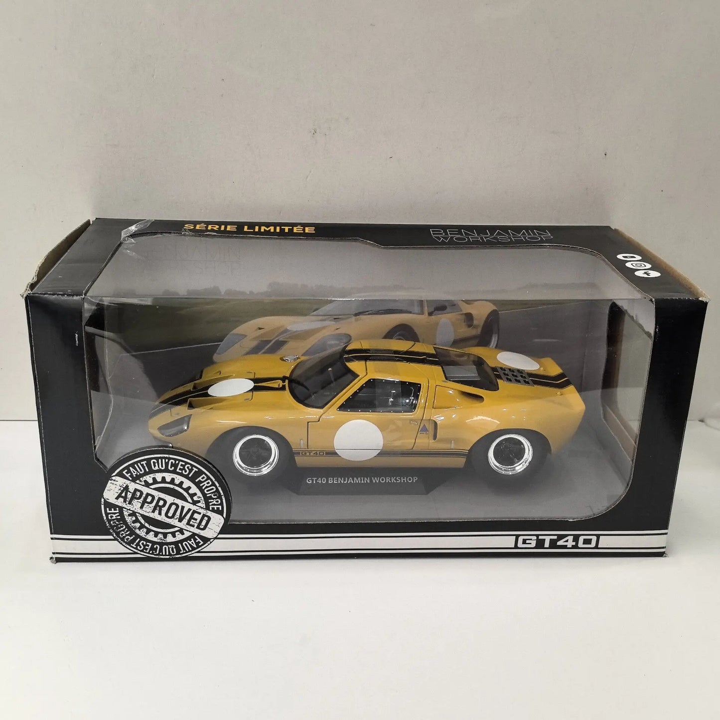 Diecast SOLIDO 1/18 Scale FORD GT40 Racing U1 Alloy Car Model