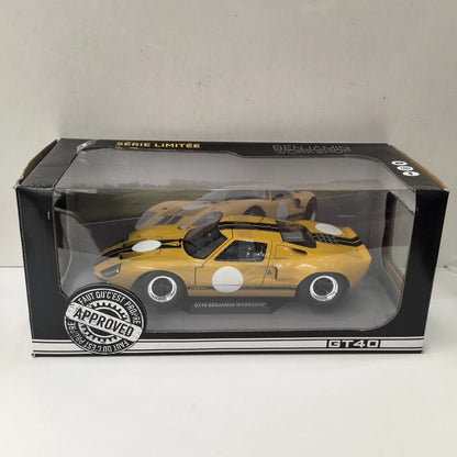 Diecast SOLIDO 1/18 Scale FORD GT40 Racing U1 Alloy Car Model