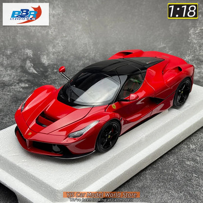 BBR MODELS 1/18 LaFerr sports car red metal static display car model collection Diecast model