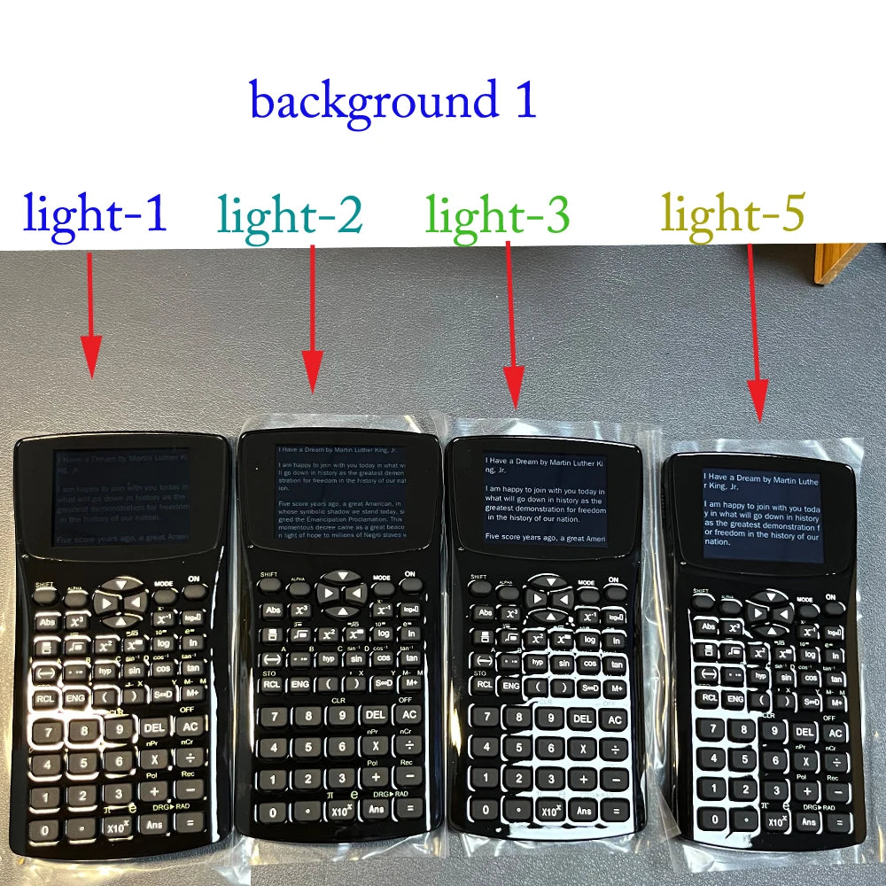 Advanced Calculator with cheating options Fashion student magic mp4 player calculator with emergency button quick response text video Screen Privacy Film ( PF)