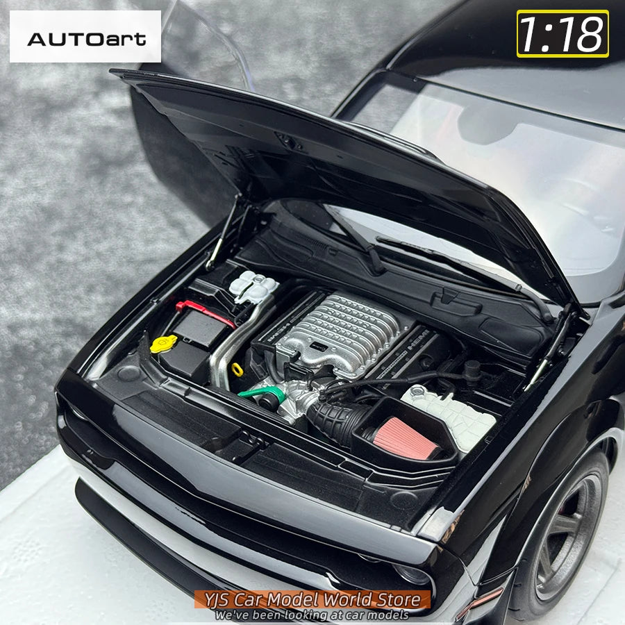 AUTOart 1/18 Dodge Challenger SRT 2023 Hellcat Widebody 2018 Car model Static model sports car birthday gift