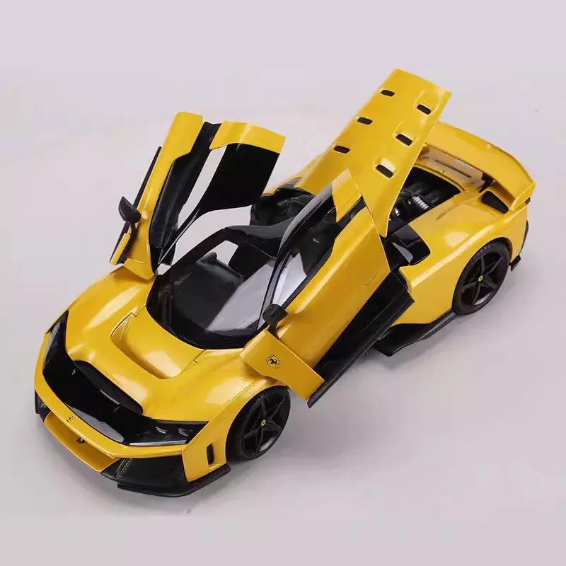 Bburago 1:18 Ferrari F80 Hardcover Full Open Model  Simulation Alloy Miniature Die-Casting Model Custom Gifts