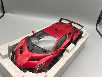 Autoart 1:18 VENENO Red Simulation Limited Edition All Open Alloy Metal Static Car Model Toy Gift