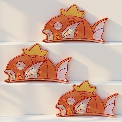 pocket monsters Carp King Cartoon Cute Hair Claw Hair Clip