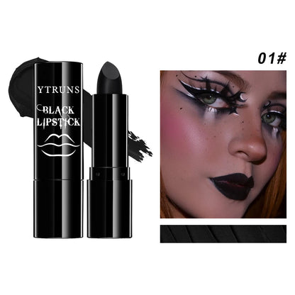Matte Black Waterproof Lipstick – Long‑Lasting Dark Gothic Makeup