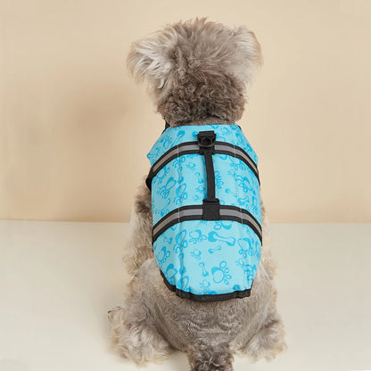 Dog Life Jacket Reflective Adjustable Summer Large Dogs Swimwear Safety Vest Surfing Sailboat Enhanced Buoyancy Pet Life Jacket