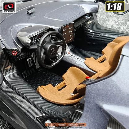 LCD Diecast car model 1:18 McLaren ELVA car model metal static display collection