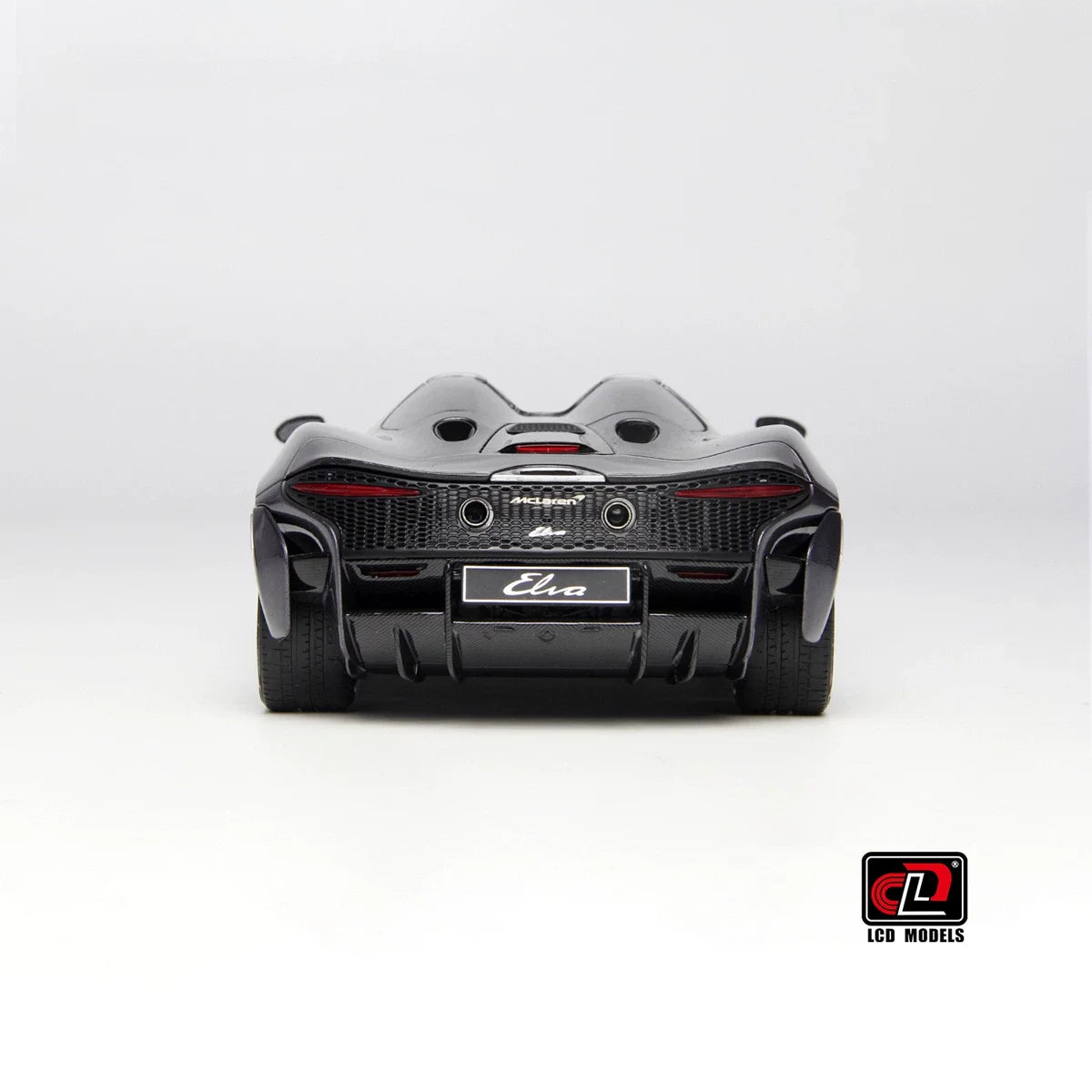LCD Diecast car model 1:18 McLaren ELVA car model metal static display collection
