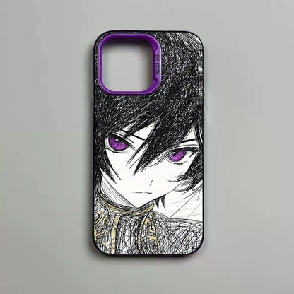 luxury comic Code Geass Phone Case For iPhone 17 16 15 14 13 12 11 Pro MAX Matte Shockproof Back Anti Fall Matte Cover