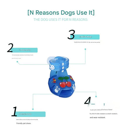 Breathable Pet Shoes Non-Slip Shoes for Small Dogs Trendy Dog Pet Summer Rain Shoes Sandals Waterproof Dog Shoes Dog Supplies