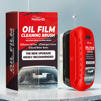 F1204 Car Windshield Oil Film Remover, Windshield Refurbisher, Stain Remover And Cleaning Brush