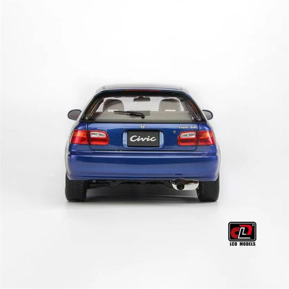 LCD 1/18 Car Model Honda Civic Mk5 EG6 Car Model Simulation Model Diecast Model Collect Ornaments Boy Custom Birthday Toy Gift