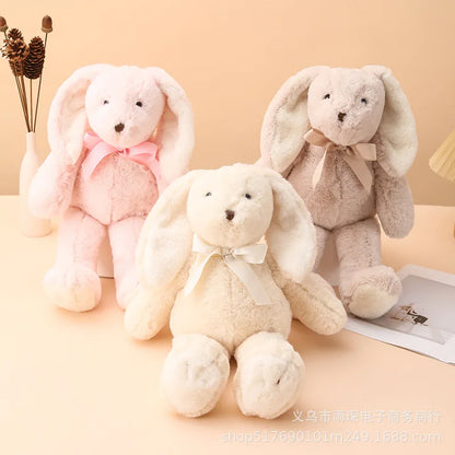 Personalized Plush Bunny Toys Child Custom Name Plush Embroidery Child First Easter Boys Girl Kids Birthdays Gift Toddler Doll