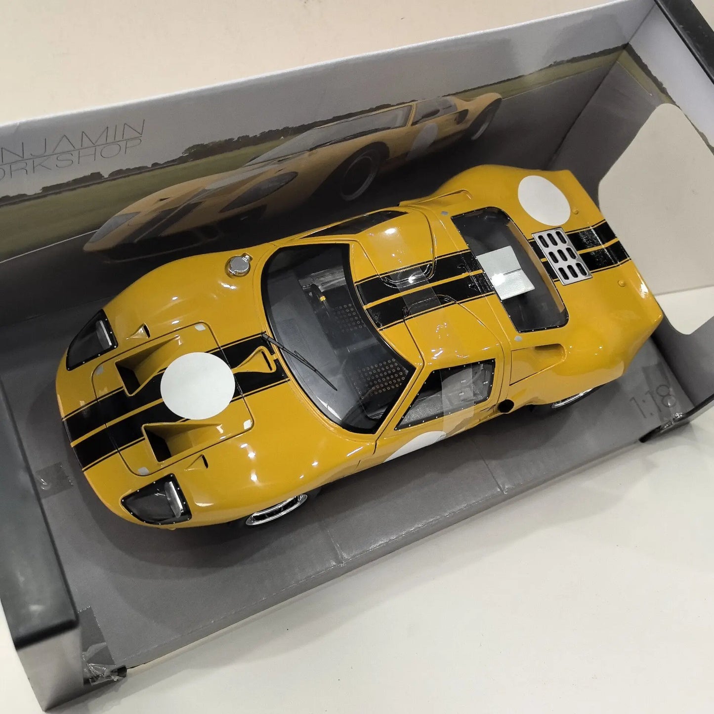 Diecast SOLIDO 1/18 Scale FORD GT40 Racing U1 Alloy Car Model