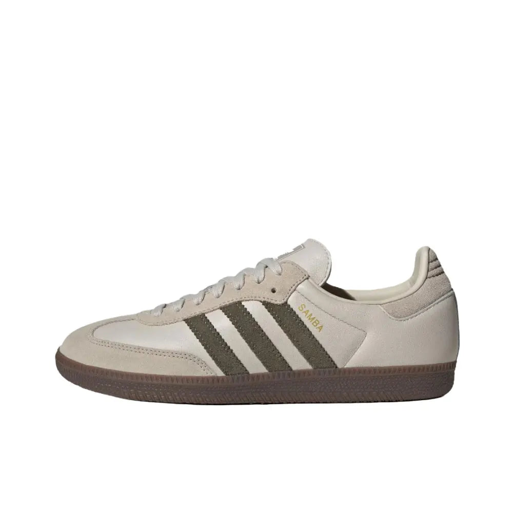 adidas Originals SAMBA OG Soft upper for comfortable feel Low-top skate shoes Unisex style Black, white, gray B75806