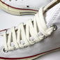 First Grade Fine Cotton Shoelaces High-top Low-top 1970S Canvas Black White Shoes laces 7 mm Width 90/180 cm Women Men Shoelace
