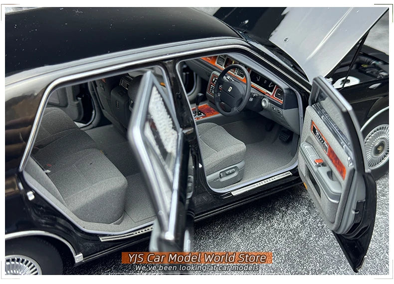 Almost Real Car model 1/18 Toyota Century alloy full open model 1997 black Static collection Collect Holiday gift