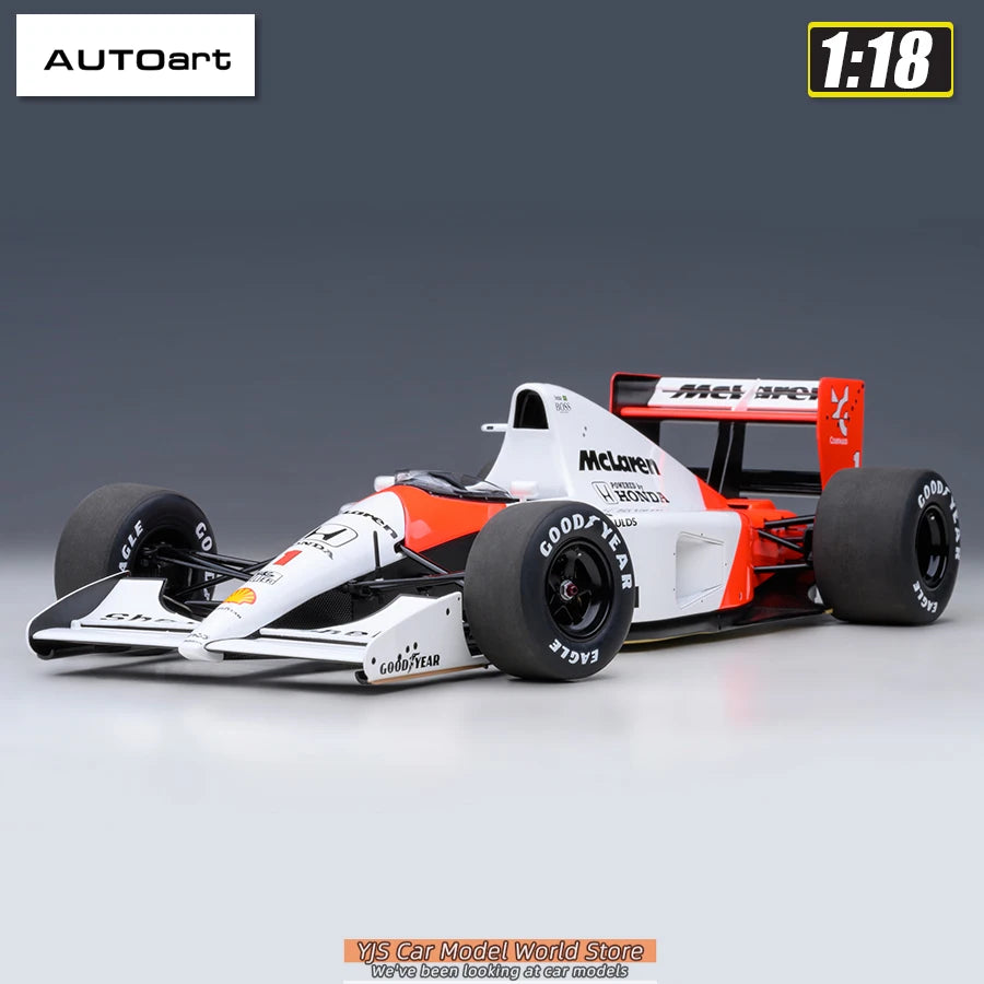 AUTOART New 1/18  Honda MP4/6 1991 #1 (with McLaren logo)  Car model  Send to a friend  Personal collection Static ornament